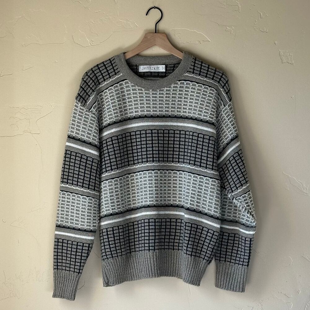 Vintage Jantzen Knitted Grandpa Sweater Men's Small